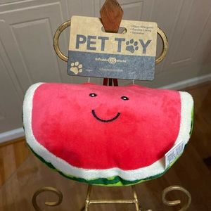 Brand New Giftable Dog Toy Watermelon With Squeaker.